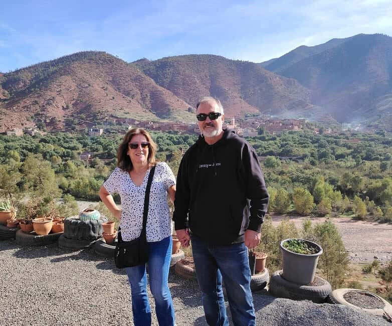 Marrakech: Ourika Valley,Waterfalls, Atlas & Guide & Lunch - Transportation and Group Experience