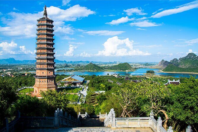 Ninh Binh 1 day tour UNESCO World Heritage: BAI DINH PAGODA - TRANG AN -MUA CAVE - Bai Dinh Pagoda: Southeast Asia’s Largest Buddhist Complex