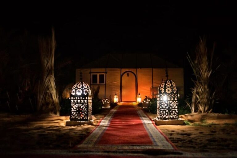 Overnight in Luxury Tent in Desert Camp Erg Chebbi Merzouga - FAQs