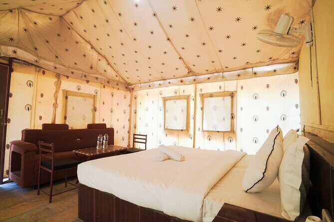 Overnight Stay in a luxury Camp with a cultural show & dinner. - The Day’s Itinerary