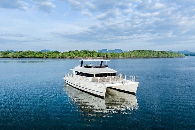 Phi Phi Islands with Sunset Party by Luxury Catamaran from Krabi - Food, Drinks, and Water Fun