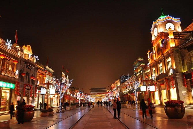 Private Beijing Night Walking Tour with Flag Lowering Ceremony at Tiananmen Square - Walking past Qianmen Gate and Main Street