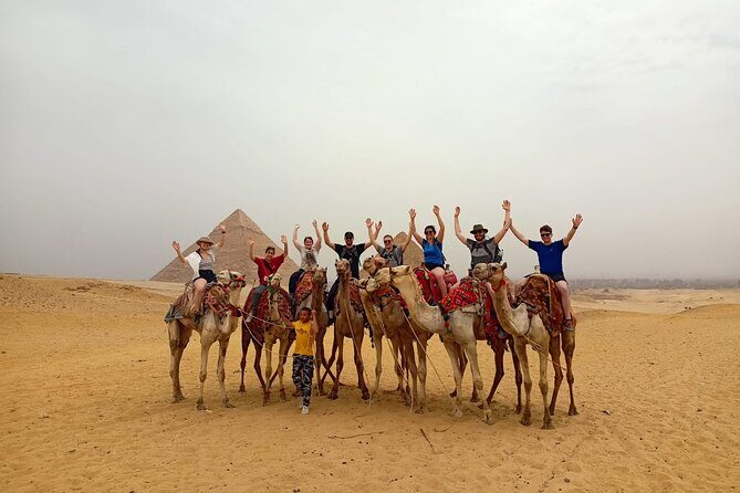 Private guided tour to Giza Pyramids, Sphinx, Memphis, & Saqqara - The Great Sphinx and Camel Rides