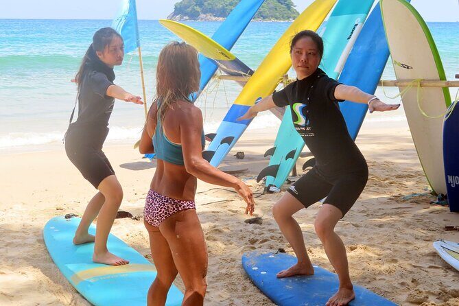 Private Surf Lesson: 1-Hour Wave-Riding on Kata Beach - In the Water