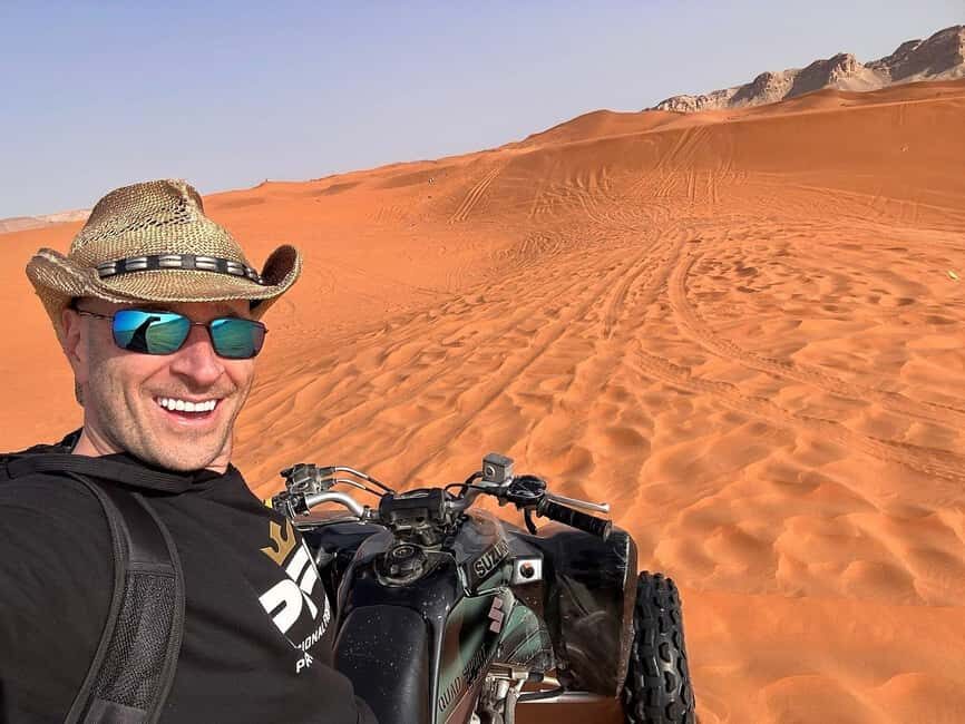 Red Sand: Dunes ATV, + Camel Ride + sandboarding - Key Points