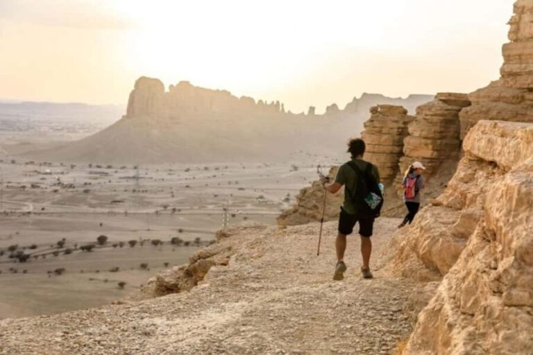 Riyadh: Edge of the World Hiking, Camel Ride, and Cave Tour - Detailed Breakdown of the Day