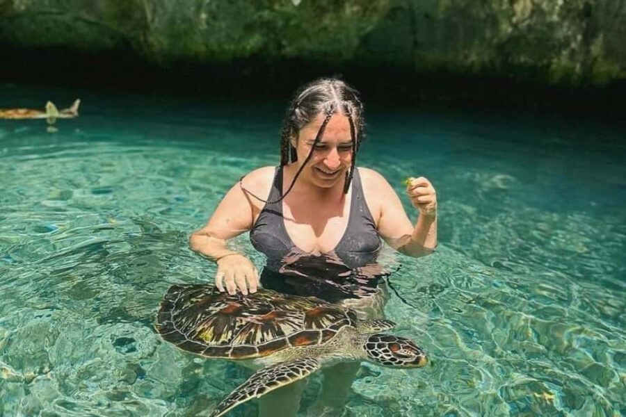 Salaam cave swimming with turtles and Mtende beach