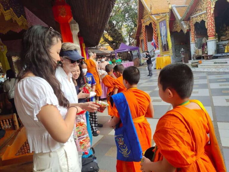 Spiritual Sunrise: Wat Doi Suthep, Pha Lat, Alms &Meditation - Watching the Sunrise at Wat Doi Suthep