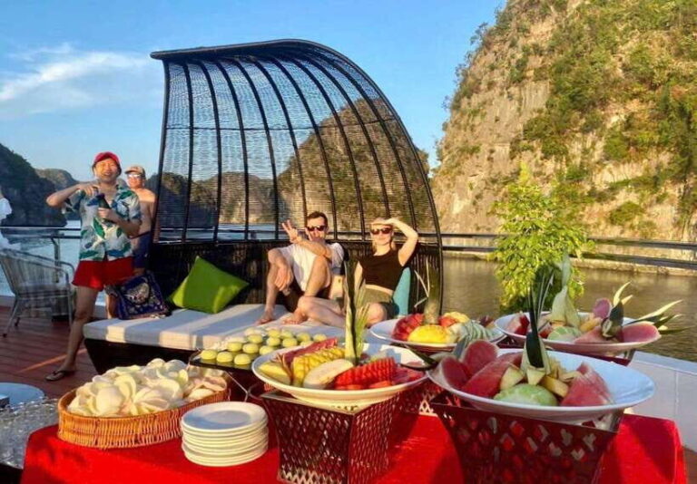 The most Luxury Day Cruise Explore the beauty of Lan Ha Bay - Visiting Viet Hai Village