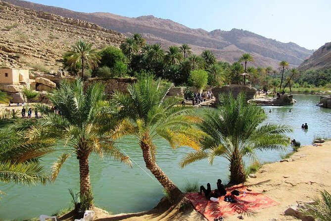 Wahiba Sands Safari with Wadi swimming and Camelride - Wadi Bani Khalid: Oasis Serenity and Refreshing Swim