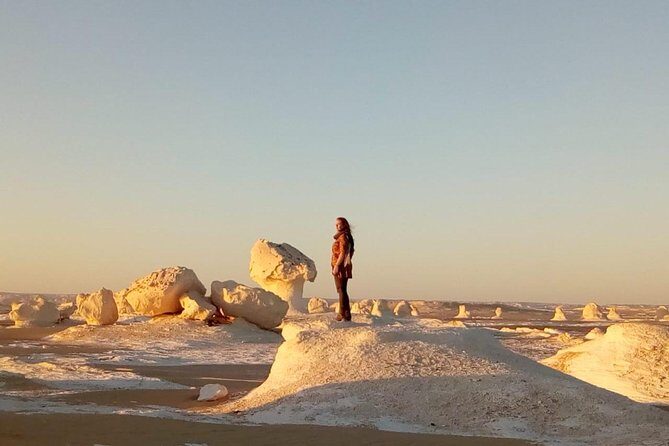 White desert and Bahariya oasis 2 days with camping experience - Day 2: Sunrise View, Crystal Mountains, and Return to Cairo
