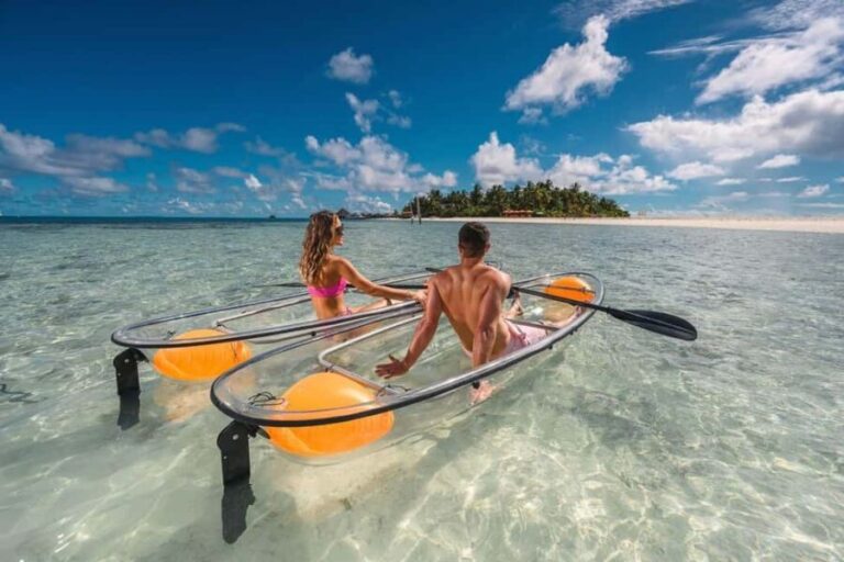 Zanzibar: Tandem Clear Kayak Tour & Dinner at The Rock - The Kayaking Experience