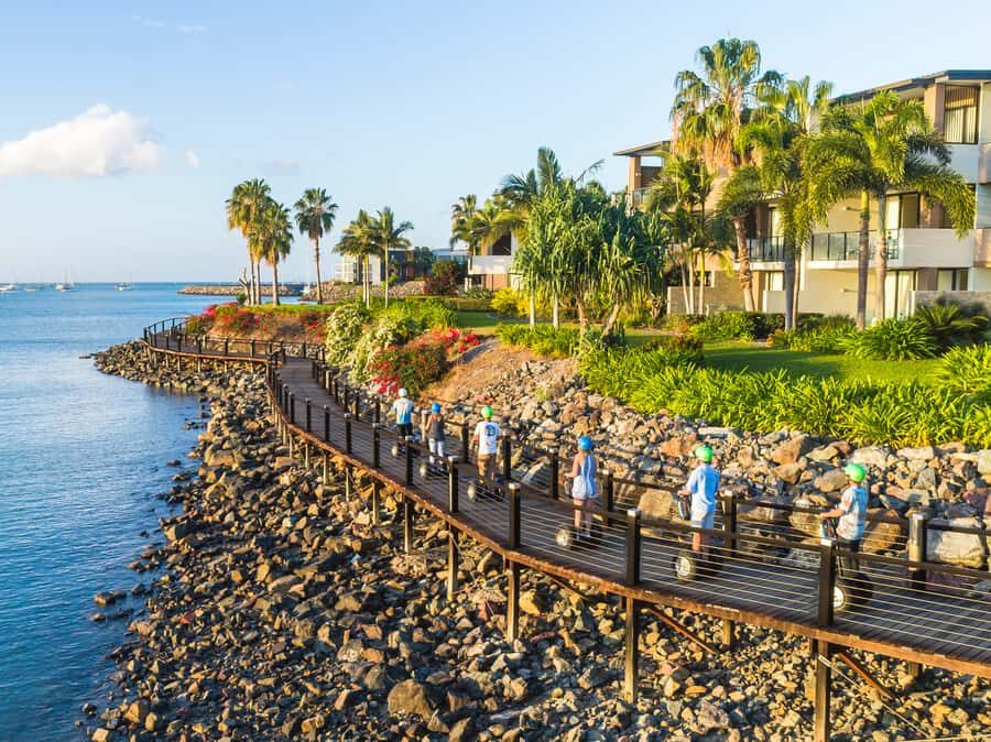 Airlie Beach: 3-Hour Sunset Segway Tour with Dinner - Stops and Highlights