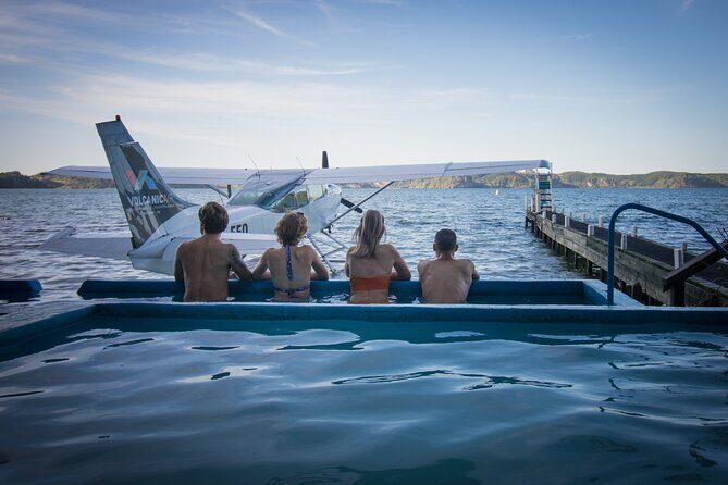 Crater Lakes Scenic Flight with Natural Hot Pool Bathing by Floatplane - Key Points