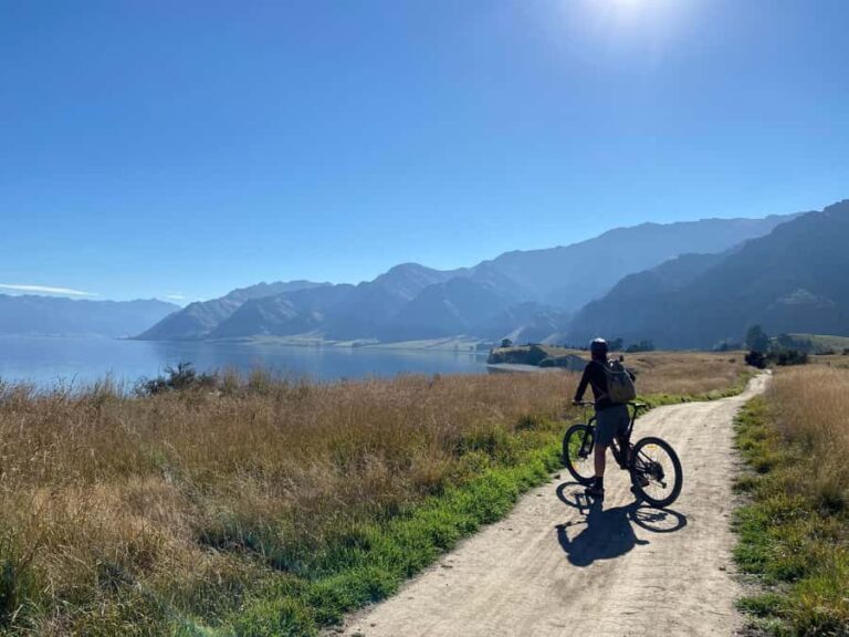 ebike tour lake Hawea river track to Wanaka - The Experience of a Guided Ebike Tour