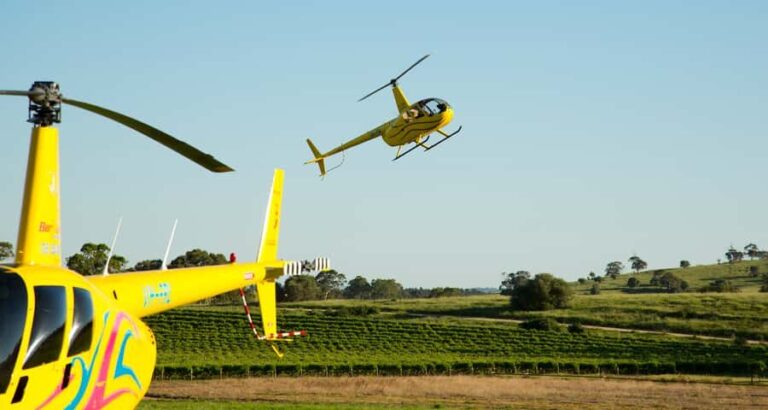From Lyndoch: Barossa Valley 15-Minute Helicopter Flight - The Itinerary Breakdown