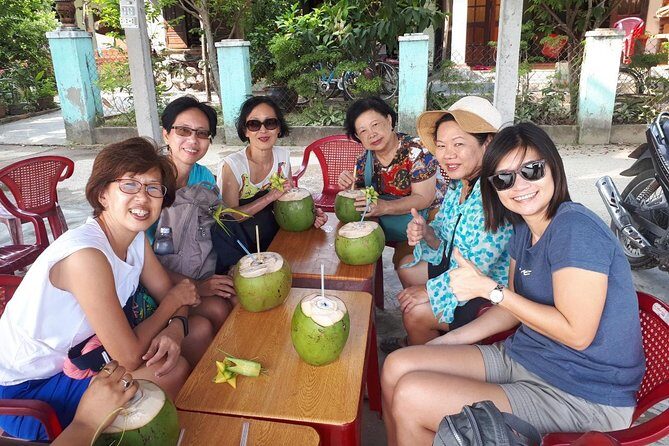 Hoian coconut basket boat ride & marble sculptor from Danang city - Authentic, Balanced, and Kid-Friendly