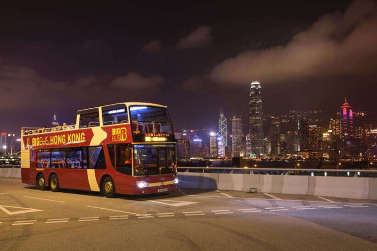 Hong Kong: Panoramic Night Tour of Kowloon by Open-top Bus - What’s Included and How It Works