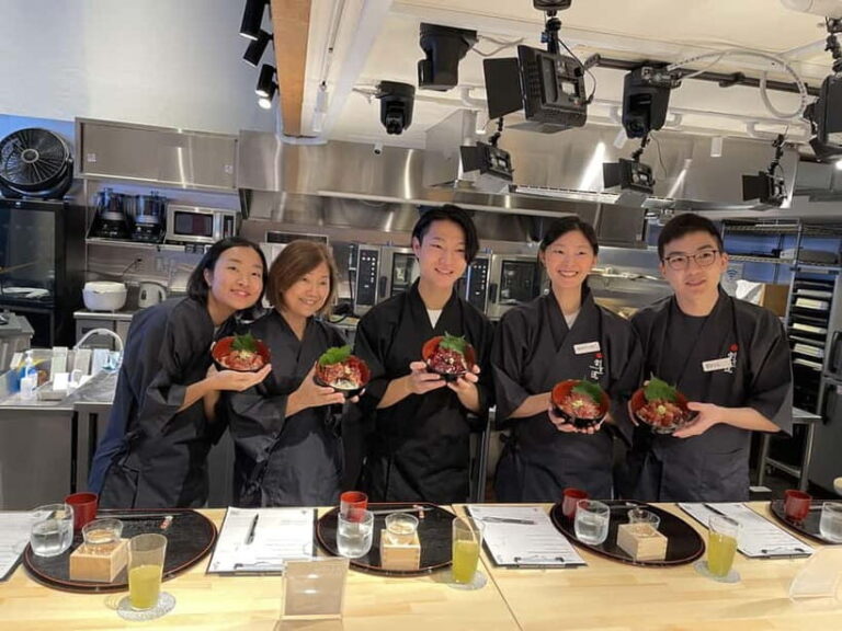Japanese Knife Skills & Sashimi Bowl Cooking Class in Tokyo - What the Experience Entails