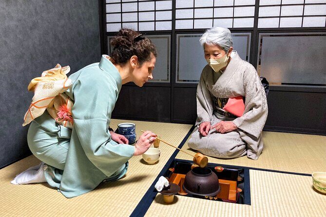 KYOTO Tea Ceremony with kimono near by Imamiya Jinjya Shrine - Authenticity and Cultural Significance