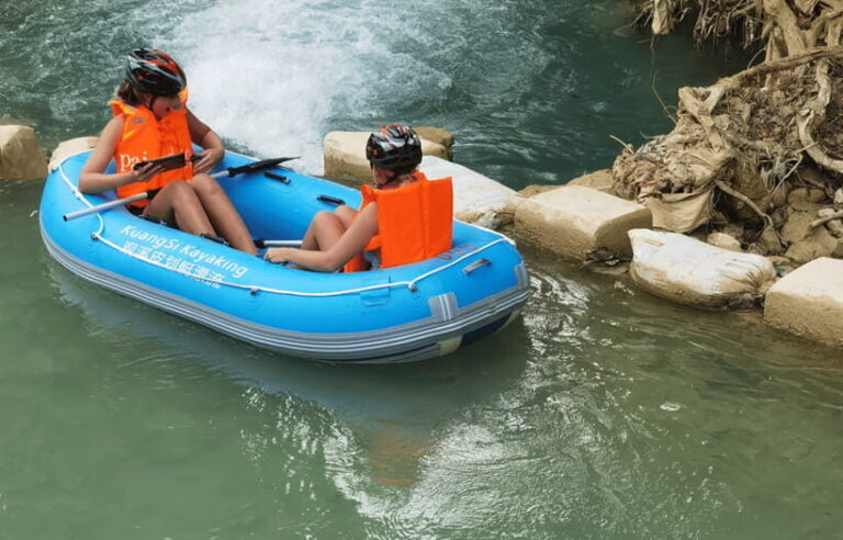 Luang Prabang: Kuang Si Waterfall Jungle Rafting - The Itinerary: What to Expect