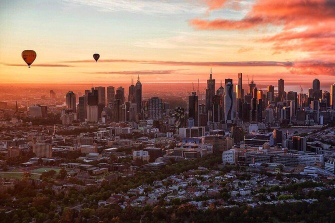 Melbourne Sunrise Hot Air Balloon Ride with GoPro Photos - The Highlights of the Flight and Stops