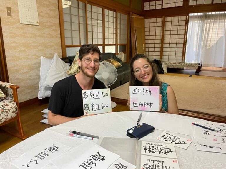Nara: Write Your Own Name in Kanji (Japanese Calligraphy) - What to Expect During the Workshop