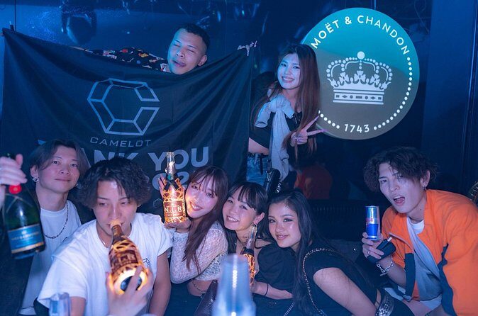 Shibuya Nightclub (2 bottles of champagne in the VIP Room) - A Closer Look at the VIP Night in Shibuya