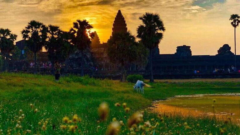 Sunrise Cycling Of Angkor Wat Temple - Watching the Sunrise Over Angkor Wat