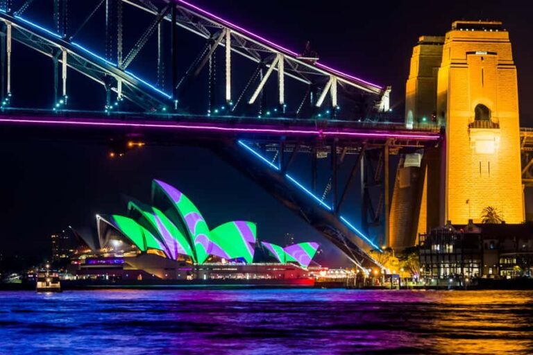 Sydney: Bring Your Own Drinks Vivid Harbour Cruise - What to Expect Onboard