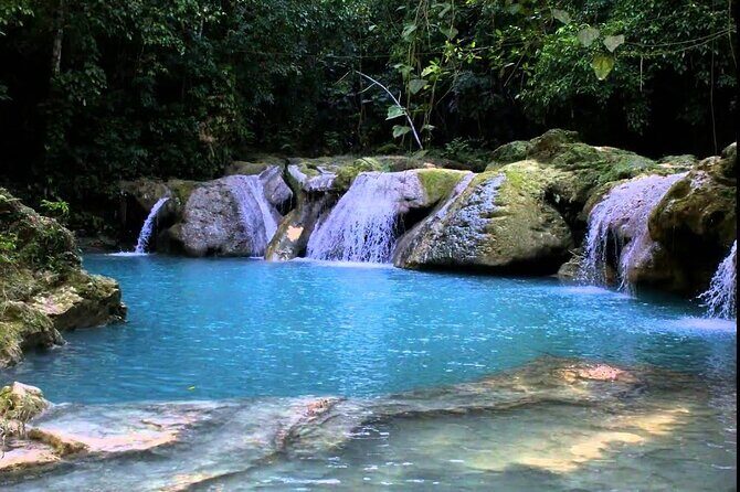 Blue Hole and Dunns River Falls Tour with Lunch and Cocktails at Reggae Hill - Transportation and Group Size
