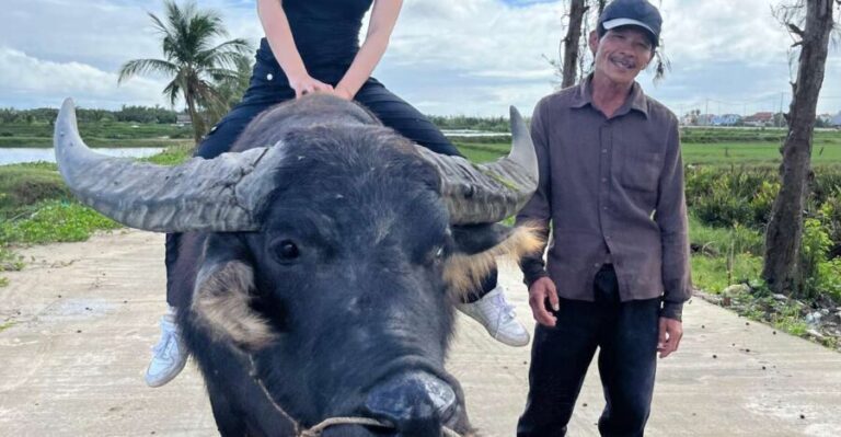Funny day cycling, Buffalo riding and Basket boat - The Water Buffalo Experience: A Must-Do Highlight
