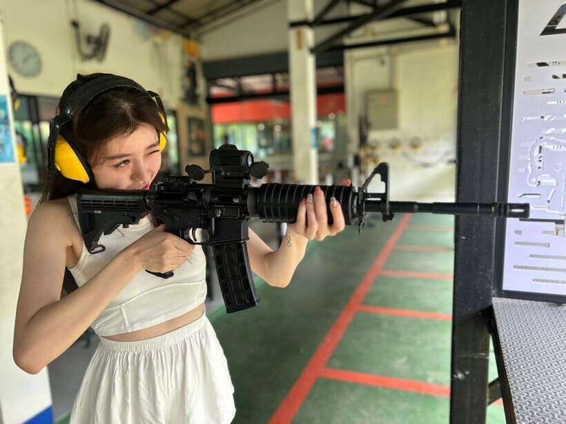 Krabi shooting range(.22 LRM4, .10 bullet) - Authentic Traveler Perspectives