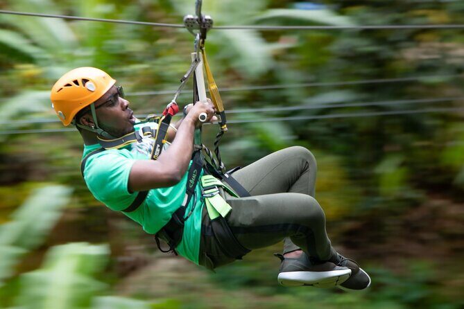 St. Lucia Zip line, Aerial Tram and Hiking tour Ultimate 3 - The Aerial Tram: Gliding Over the Rainforest