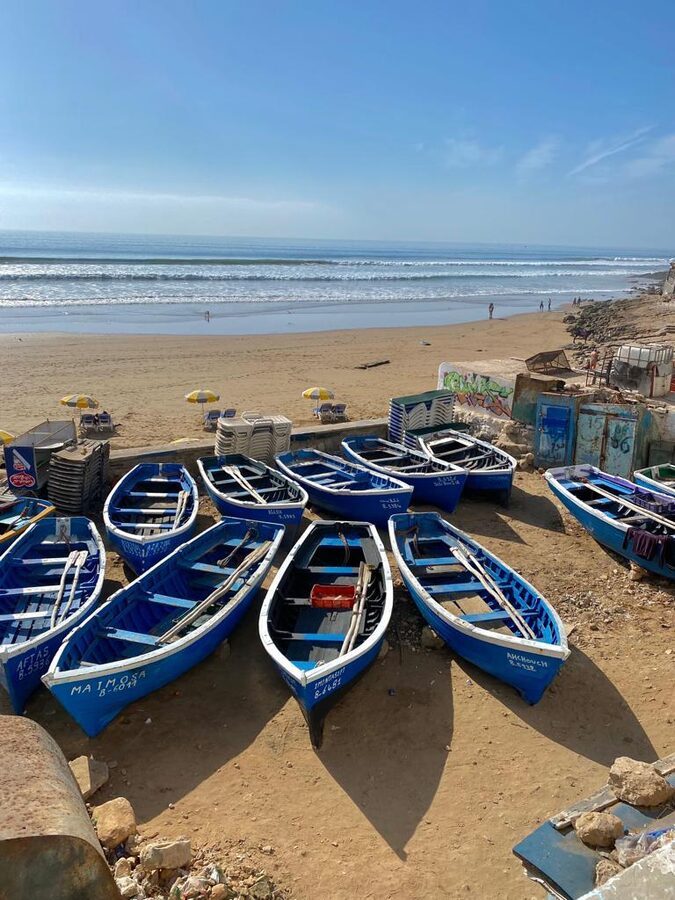 Taghazout Agadir fishing boats