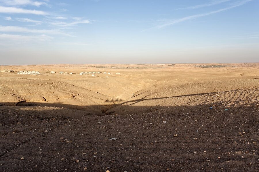 Agafay Desert with Atlas Mountains backdrop