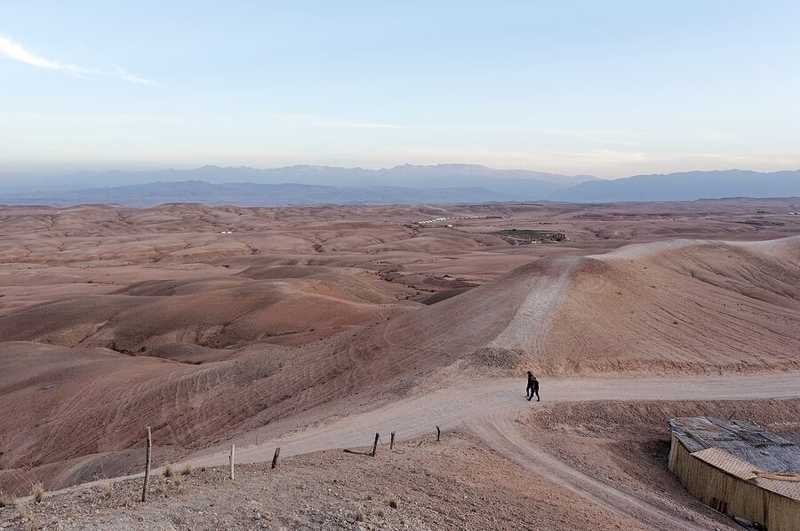 Agafay Desert at dusk