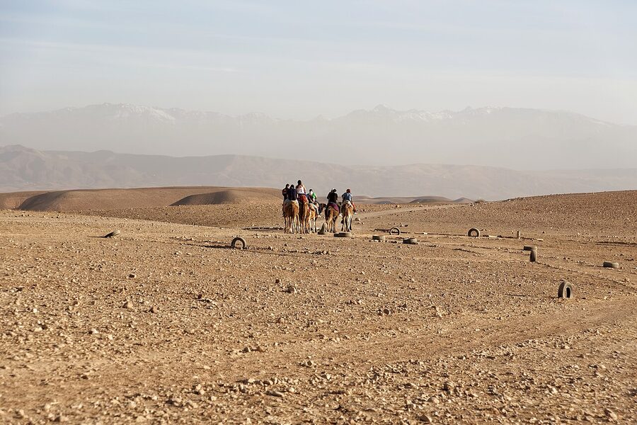 Agafay Desert rolling hills
