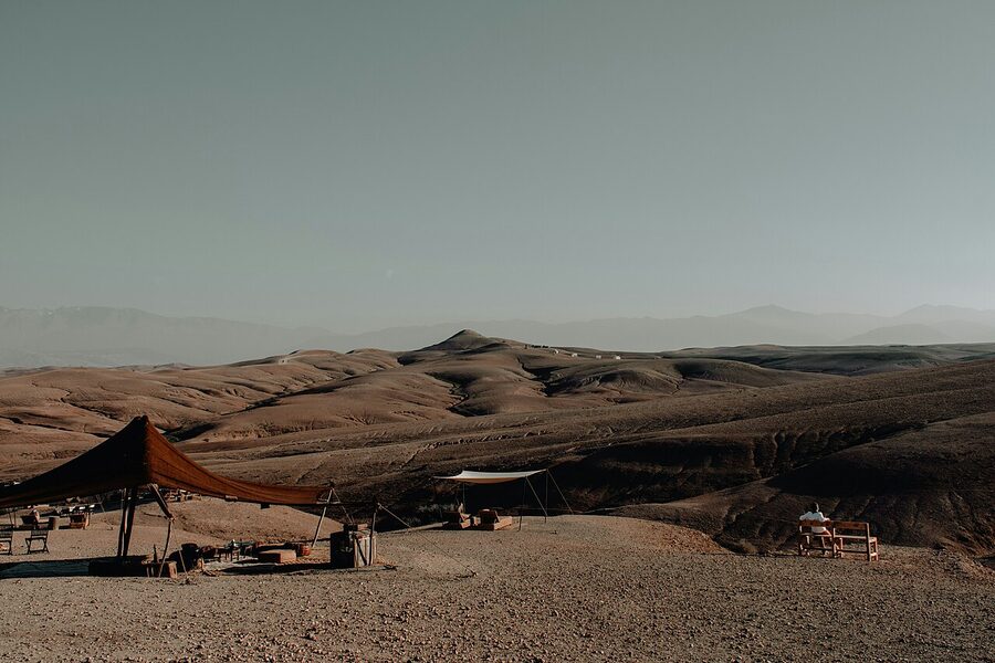 Sunset at Agafay Desert
