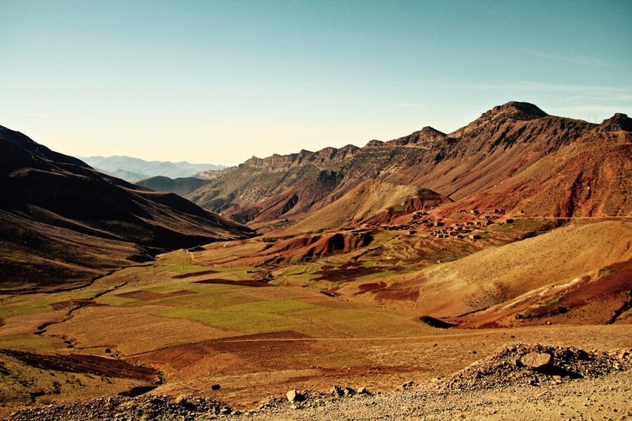 Atlas Mountains brown ridges