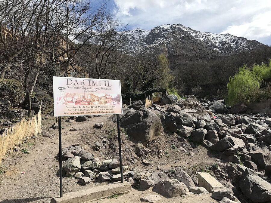 Atlas Mountains Imlil valley walking path
