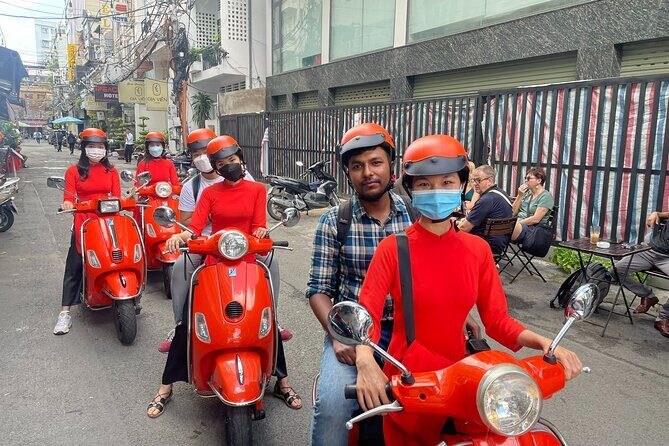 Beautiful Female Riders Vespa Red River Countryside Tour 5 Hours - The Sum Up