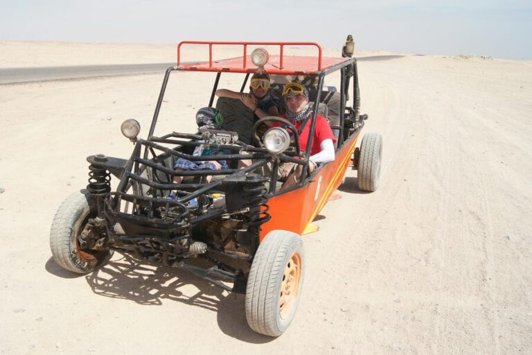 Thrilling open buggy ride in desert