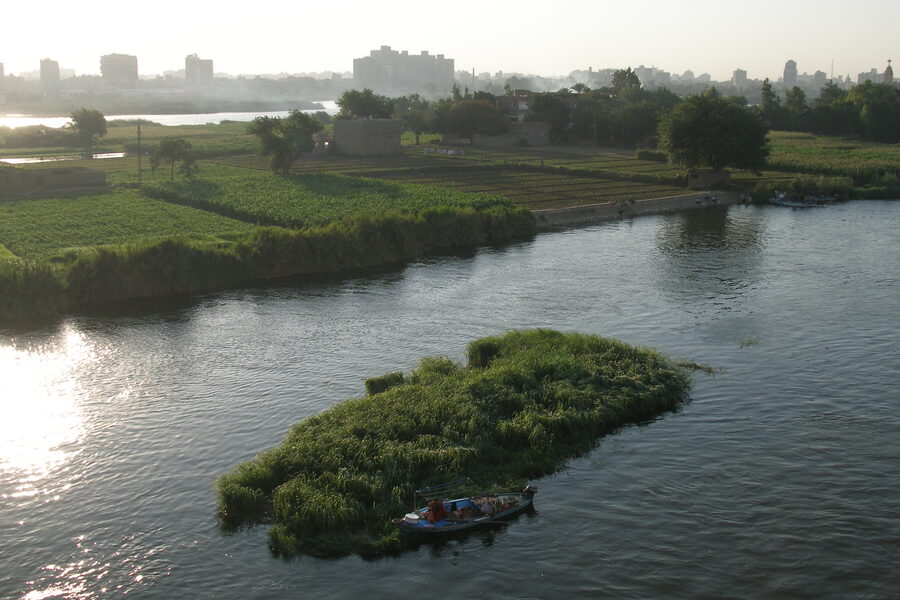 Cairo Nile River green islands