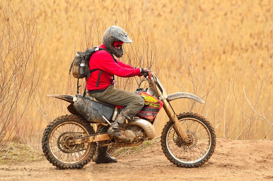 Can-Am off road vehicle in desert terrain