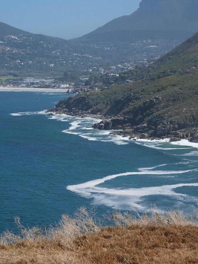 Rugged Cape Peninsula coastline near Cape Town