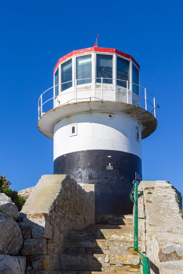 Old Cape Point Lighthouse on a ridge