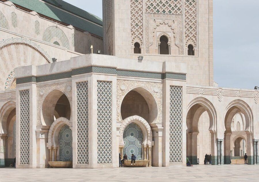 Hassan II Mosque architecture detail intricate