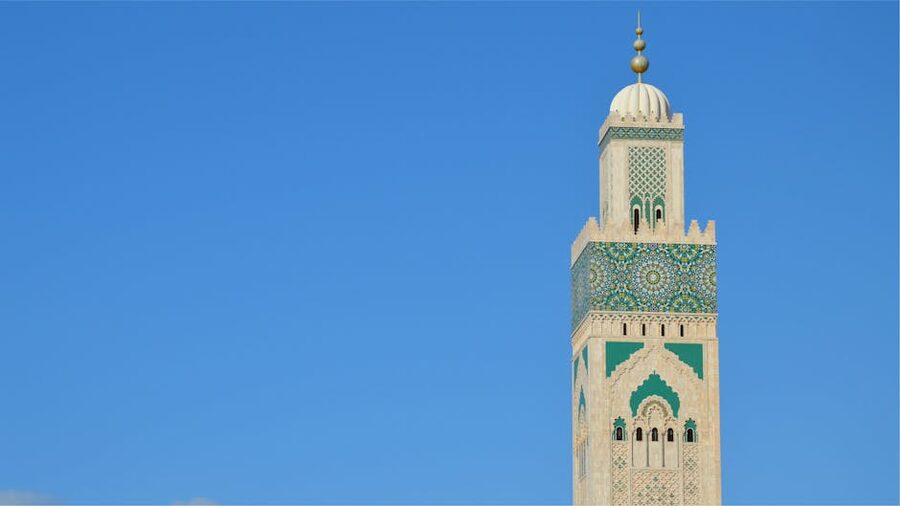 Hassan II Mosque minaret iconic