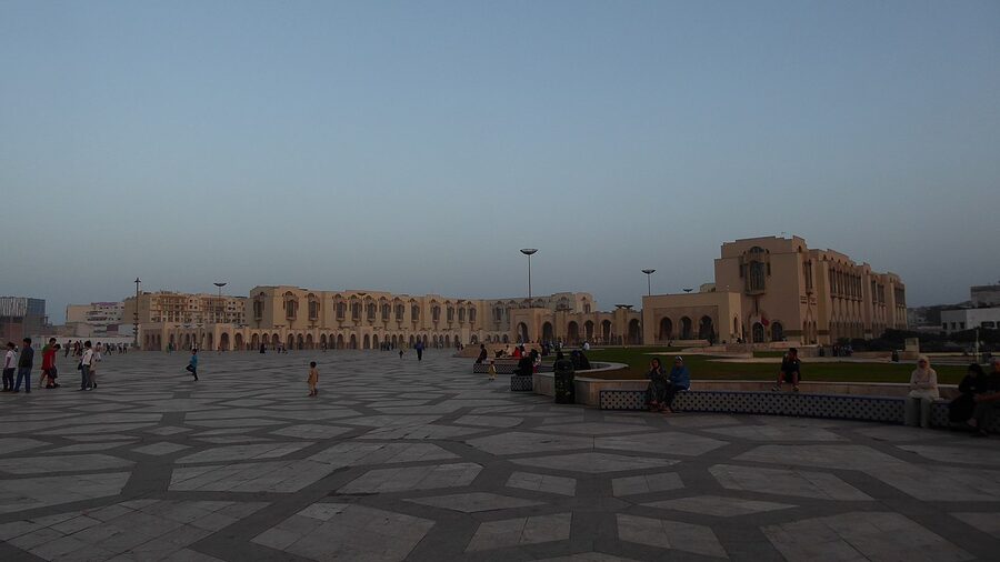 Hassan II Mosque open area